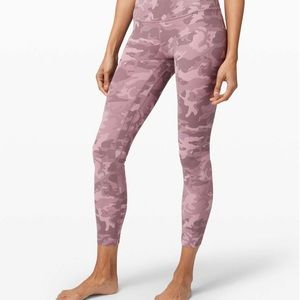 Lululemon Align High Rise 25” in Pink Camo